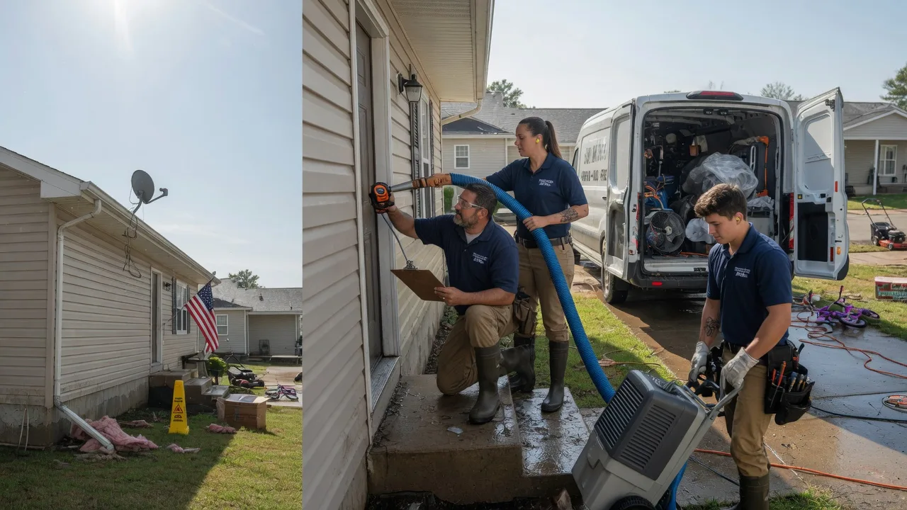 Ceiling Water Damage Restoration in Coalgate, OK near me